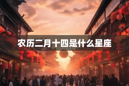 农历二月十四是什么星座