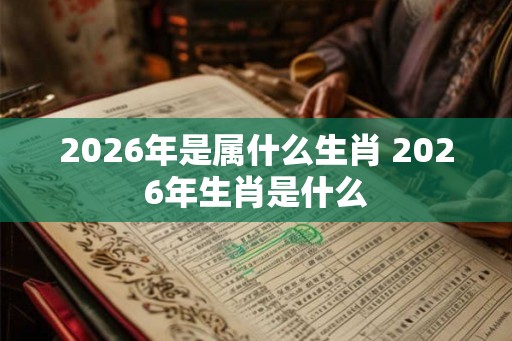 2026年是属什么生肖 2026年生肖是什么