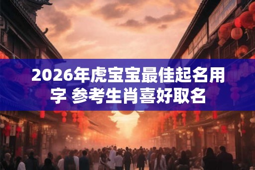 2026年虎宝宝最佳起名用字 参考生肖喜好取名