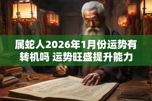 属蛇人2026年1月份运势有转机吗 运势旺盛提升能力