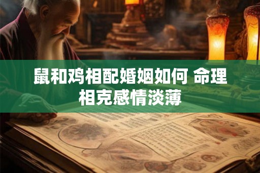 鼠和鸡相配婚姻如何 命理相克感情淡薄 鼠和鸡相配婚姻如何 命理相克感情淡薄