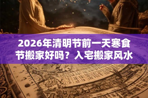 2026年清明节前一天寒食节搬家好吗？入宅搬家风水禁忌有哪些？