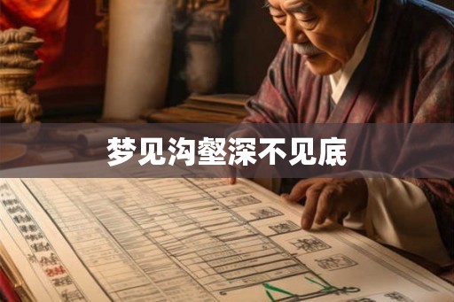梦见沟壑深不见底