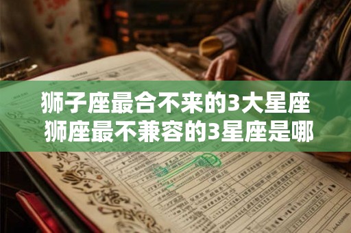 狮子座最合不来的3大星座 狮座最不兼容的3星座是哪些