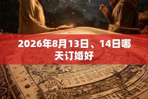 2026年8月13日、14日哪天订婚好