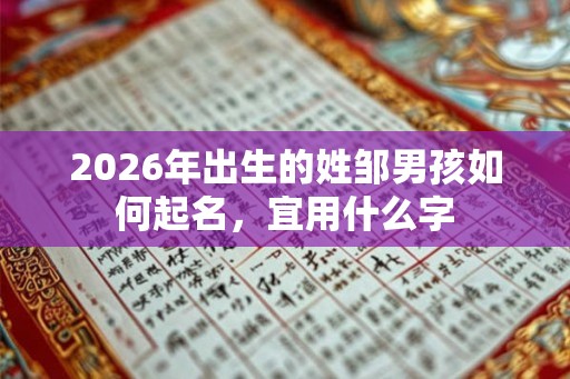 2026年出生的姓邹男孩如何起名,宜用什么字 2026年出生的姓邹男孩如何起名,宜用什么字