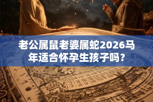 老公属鼠老婆属蛇2026马年适合怀孕生孩子吗？