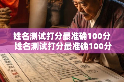姓名测试打分最准确100分 姓名测试打分最准确100分易安 姓名测试打分最准确100分 姓名测试打分最准确100分易安