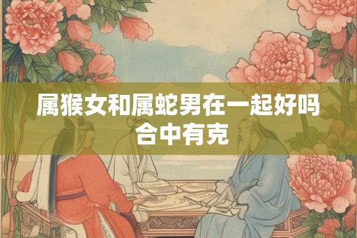 属猴女和属蛇男在一起好吗 合中有克