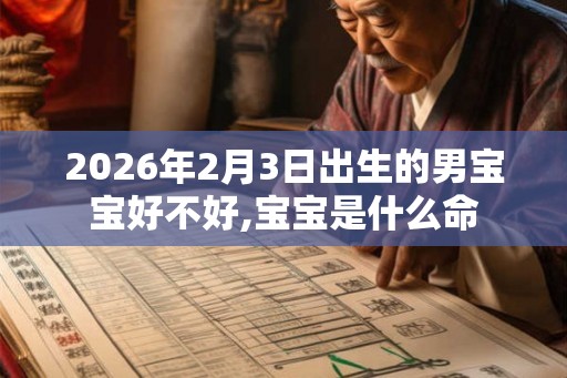2026年2月3日出生的男宝宝好不好,宝宝是什么命