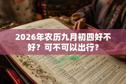 2026年农历九月初四好不好？可不可以出行？