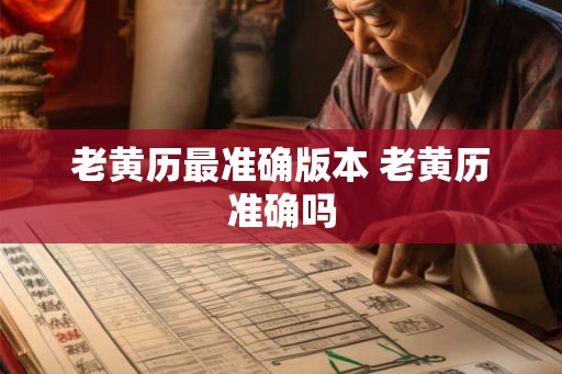 老黄历最准确版本 老黄历准确吗