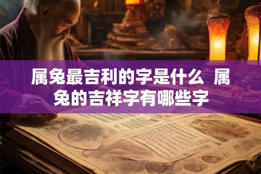 属兔最吉利的字是什么  属兔的吉祥字有哪些字
