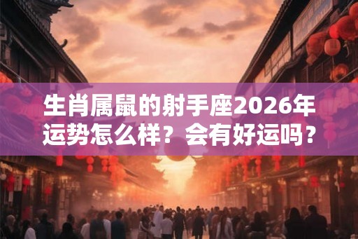 生肖属鼠的射手座2026年运势怎么样？会有好运吗？