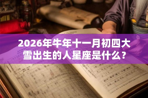 2026年牛年十一月初四大雪出生的人星座是什么？