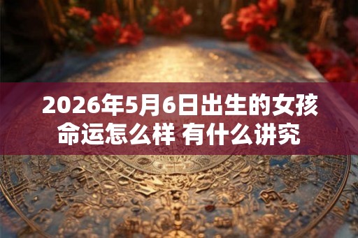 2026年5月6日出生的女孩命运怎么样 有什么讲究 2026年5月6日出生的女孩命运怎么样 有什么讲究