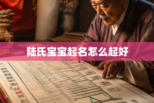 陆氏宝宝起名怎么起好 陆氏宝宝起名怎么起好