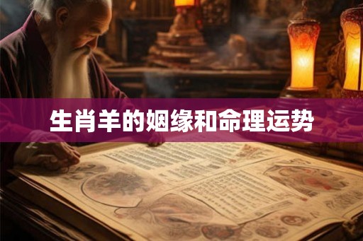 生肖羊的姻缘和命理运势 生肖羊的姻缘和命理运势