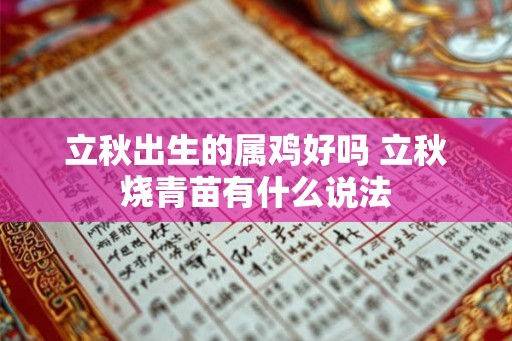 立秋出生的属鸡好吗 立秋烧青苗有什么说法
