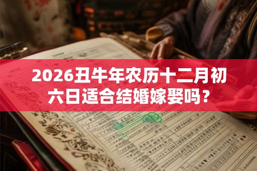 2026丑牛年农历十二月初六日适合结婚嫁娶吗？