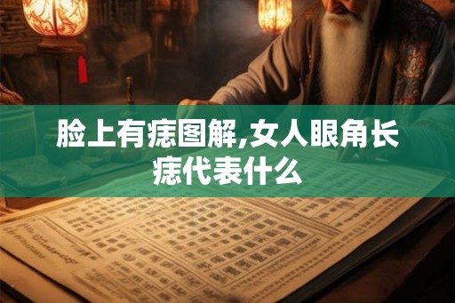 脸上有痣图解,女人眼角长痣代表什么
