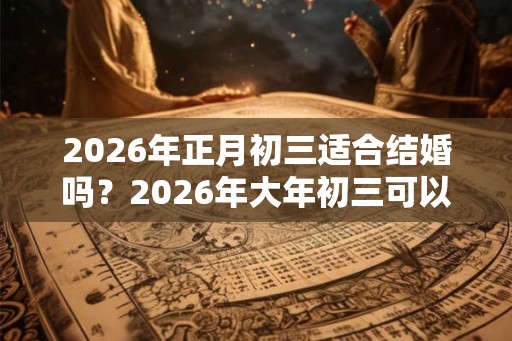 2026年正月初三适合结婚吗？2026年大年初三可以办婚礼吗？