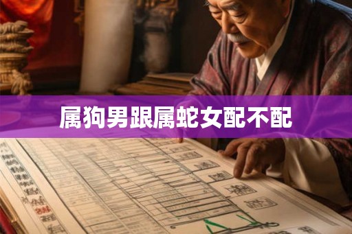 属狗男跟属蛇女配不配