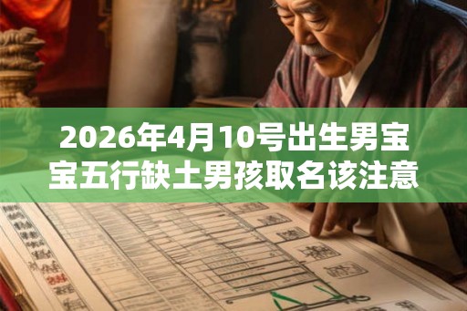 2026年4月10号出生男宝宝五行缺土男孩取名该注意什么