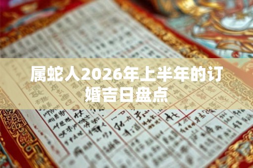 属蛇人2026年上半年的订婚吉日盘点