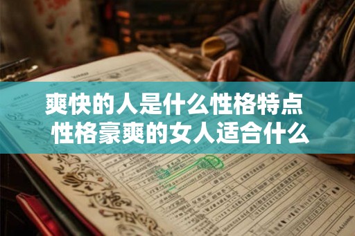 爽快的人是什么性格特点 性格豪爽的女人适合什么男人 爽快的人是什么性格特点 性格豪爽的女人适合什么男人