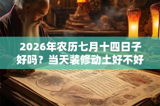 2026年农历七月十四日子好吗？当天装修动土好不好？