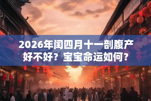 2026年闰四月十一剖腹产好不好？宝宝命运如何？