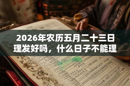 2026年农历五月二十三日理发好吗，什么日子不能理发？