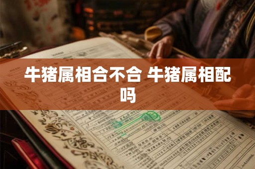 牛猪属相合不合 牛猪属相配吗