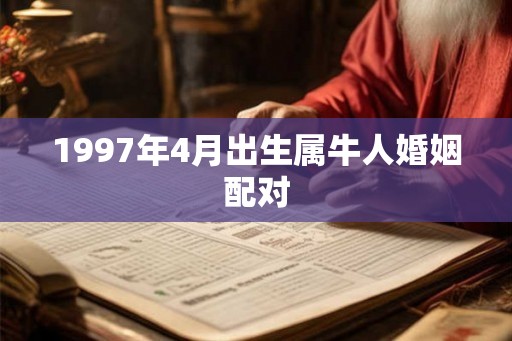 1997年4月出生属牛人婚姻配对