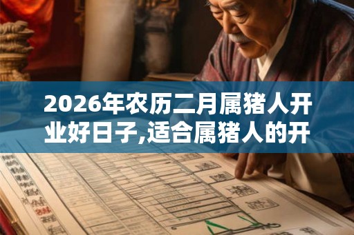 2026年农历二月属猪人开业好日子,适合属猪人的开张吉日 2026年农历二月属猪人开业好日子,适合属猪人的开张吉日
