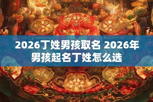 2026丁姓男孩取名 2026年男孩起名丁姓怎么选 2026丁姓男孩取名 2026年男孩起名丁姓怎么选