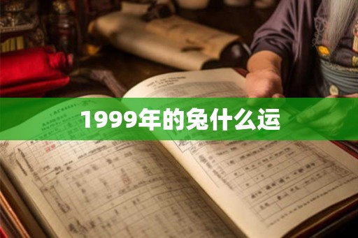1999年的兔什么运