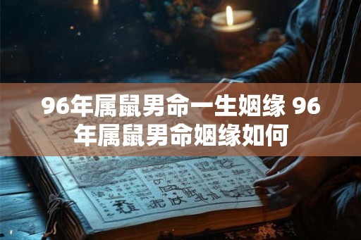 96年属鼠男命一生姻缘 96年属鼠男命姻缘如何