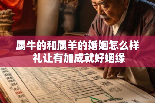 属牛的和属羊的婚姻怎么样 礼让有加成就好姻缘