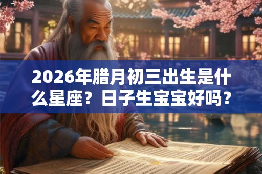 2026年腊月初三出生是什么星座？日子生宝宝好吗？