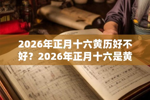 2026年正月十六黄历好不好？2026年正月十六是黄道吉日吗？