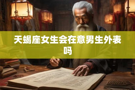 天蝎座女生会在意男生外表吗
