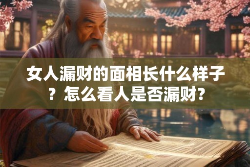女人漏财的面相长什么样子？怎么看人是否漏财？