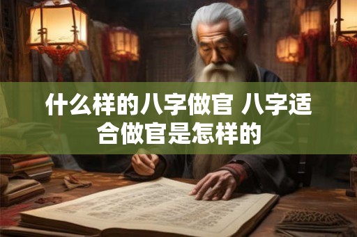 什么样的八字做官 八字适合做官是怎样的
