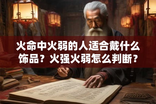 火命中火弱的人适合戴什么饰品?火强火弱怎么判断? 火命中火弱的人适合戴什么饰品?火强火弱怎么判断?