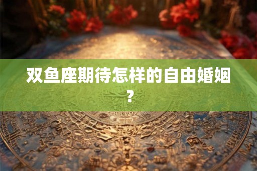 双鱼座期待怎样的自由婚姻？