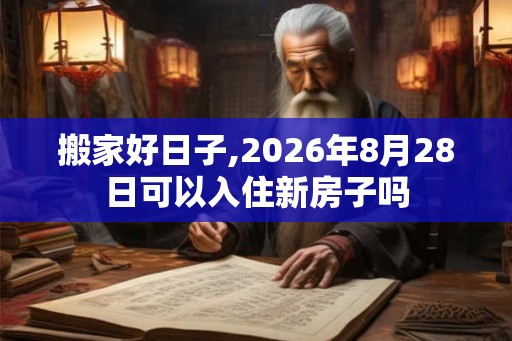 搬家好日子,2026年8月28日可以入住新房子吗 搬家好日子,2026年8月28日可以入住新房子吗