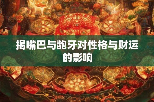 揭嘴巴与龅牙对性格与财运的影响