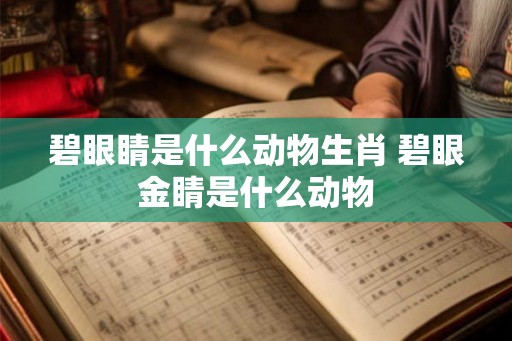 碧眼睛是什么动物生肖 碧眼金睛是什么动物 碧眼睛是什么动物生肖 碧眼金睛是什么动物
